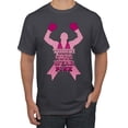 thumbnail image 1 of Wild Bobby Tough Guys Wear Pink Boxer Breast Cancer Awareness Men Tee, Charcoal, 3X-Large, 1 of 6