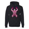 thumbnail image 1 of Wild Bobby Tough Guys Wear Pink Boxer Breast Cancer Awareness Unisex Hoodie Sweatshirt, Black, Small, 1 of 6