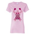 thumbnail image 1 of Wild Bobby Tough Guys Wear Pink Boxer Breast Cancer Awareness Women Graphic Tee, Light Pink, Large, 1 of 6