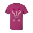thumbnail image 1 of Wild Bobby Tough Guys Wear Pink Boxer US Flag Breast Cancer Awareness Men Tee, Fuschia, XX-Large, 1 of 5