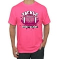thumbnail image 1 of Wild Bobby Tougher Than Cancer Football Paint Splatters Breast Cancer Awareness Men Tee, Neon Pink, 5X-Large, 1 of 6