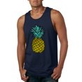 thumbnail image 1 of Wild Bobby, Trendy Tropical Pineapple, Fashion, Men Graphic Tank Top, Navy, Large, 1 of 4