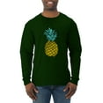 thumbnail image 1 of Wild Bobby, Trendy Tropical Pineapple, Fashion, Men Long Sleeve Shirt, Forest Green, 3X-Large, 1 of 4