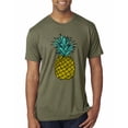 thumbnail image 1 of Wild Bobby, Trendy Tropical Pineapple, Fashion, Men Premium Tri Blend Tee, Military Green, X-Large, 1 of 4