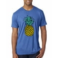 thumbnail image 1 of Wild Bobby, Trendy Tropical Pineapple, Fashion, Men Premium Tri Blend Tee, Vintage Royal, X-Large, 1 of 4