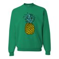 thumbnail image 1 of Wild Bobby, Trendy Tropical Pineapple, Fashion, Unisex Crewneck Graphic Sweatshirt, Kelly, Small, 1 of 4