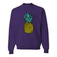 thumbnail image 1 of Wild Bobby, Trendy Tropical Pineapple, Fashion, Unisex Crewneck Graphic Sweatshirt, Purple, 3X-Large, 1 of 4