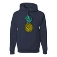 thumbnail image 1 of Wild Bobby, Trendy Tropical Pineapple, Fashion, Unisex Graphic Hoodie Sweatshirt, Navy, XX-Large, 1 of 4