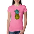 thumbnail image 1 of Wild Bobby, Trendy Tropical Pineapple, Fashion, Women Slim Fit Junior Tee, Hot Pink, Medium, 1 of 4