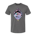 thumbnail image 1 of Wild Bobby Trippy Happy Face Men Premium Tri Blend Tee, 1 of 6