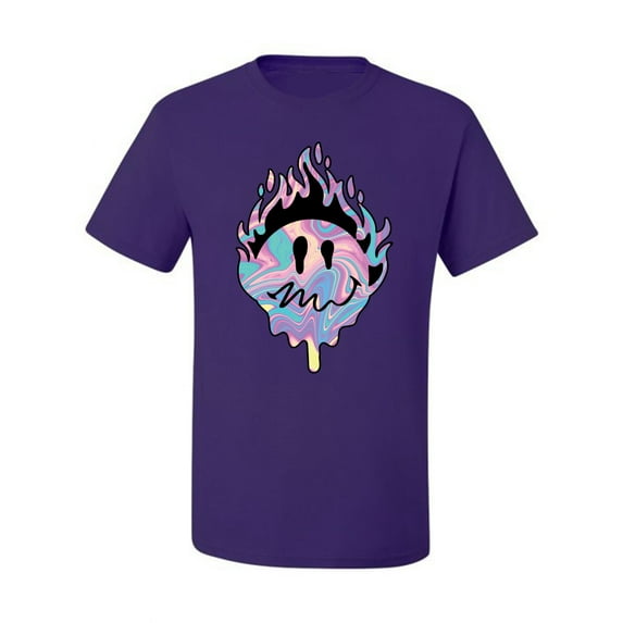 Wild Bobby Trippy Happy Face Men Tee