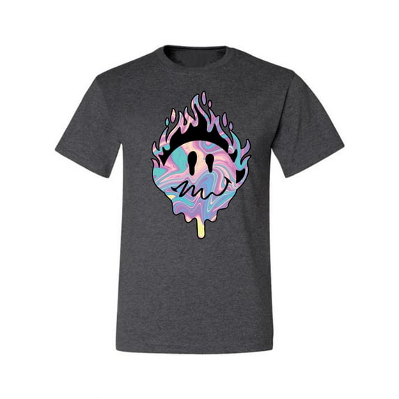 Wild Bobby Trippy Happy Face Men Tee