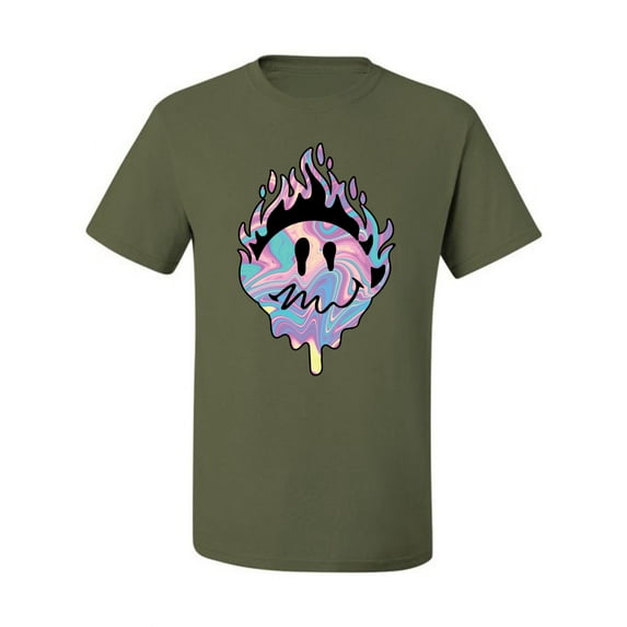 Wild Bobby Trippy Happy Face Men Tee