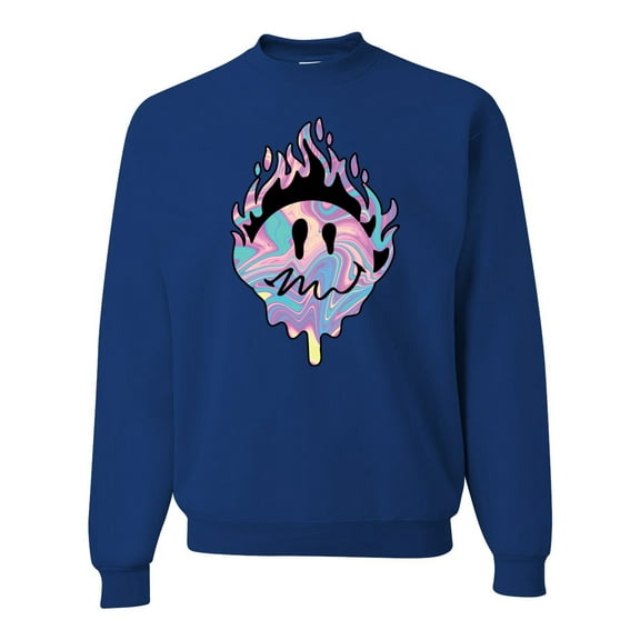 Wild Bobby Trippy Happy Face Unisex Crewneck Sweatshirt