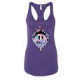 thumbnail image 1 of Wild Bobby Trippy Happy Face Women Racerback Tank Top, 1 of 6