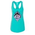 thumbnail image 1 of Wild Bobby Trippy Happy Face Women Racerback Tank Top, 1 of 6