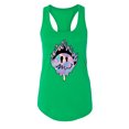 thumbnail image 1 of Wild Bobby Trippy Happy Face Women Racerback Tank Top, 1 of 6