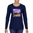 thumbnail image 1 of Wild Bobby, Truckin Ain't Just For Boys, Cars and Trucks, Women Graphic Long Sleeve Tee, Navy, Small, 1 of 4