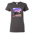 thumbnail image 1 of Wild Bobby, Truckin Ain't Just For Boys, Cars and Trucks, Women Graphic Tee, Charcoal, X-Large, 1 of 4