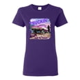 thumbnail image 1 of Wild Bobby, Truckin Ain't Just For Boys, Cars and Trucks, Women Graphic Tee, Purple, X-Large, 1 of 4