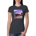 thumbnail image 1 of Wild Bobby, Truckin Ain't Just For Boys, Cars and Trucks, Women Slim Fit Junior Tee, Dark Grey, Small, 1 of 4