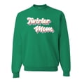 thumbnail image 1 of Wild Bobby Twirler Mom Girl Sports Unisex Crewneck Graphic Sweatshirt, Kelly, Medium, 1 of 5