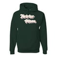thumbnail image 1 of Wild Bobby Twirler Mom Girl Sports Unisex Graphic Hoodie Sweatshirt, Forest Green, Medium, 1 of 5