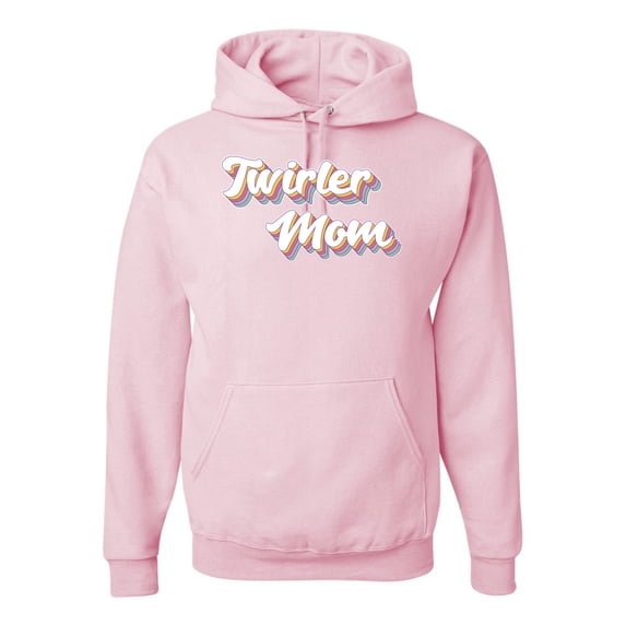 Wild Bobby, Twirler Mom Girl Sports Unisex Graphic Hoodie Sweatshirt, Light Pink, X-Large