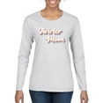thumbnail image 1 of Wild Bobby Twirler Mom Girl Sports Women Graphic Long Sleeve Tee, White, XX-Large, 1 of 5