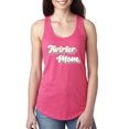 thumbnail image 1 of Wild Bobby Twirler Mom Girl Sports Women Racerback Tank Top, Hot Pink, Medium, 1 of 5