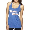 thumbnail image 1 of Wild Bobby Twirler Mom Girl Sports Women Tri-Blend Racerback Tank Top, Vintage Royal, Large, 1 of 5