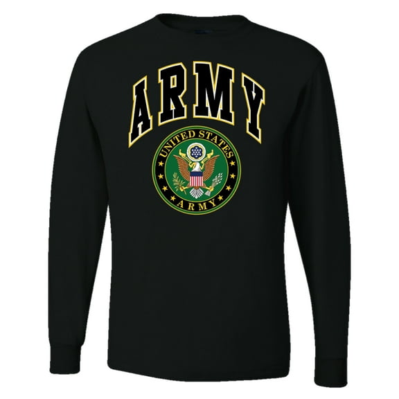 Wild Bobby U.S. Army Official Seal Men Long Sleeve Shirt