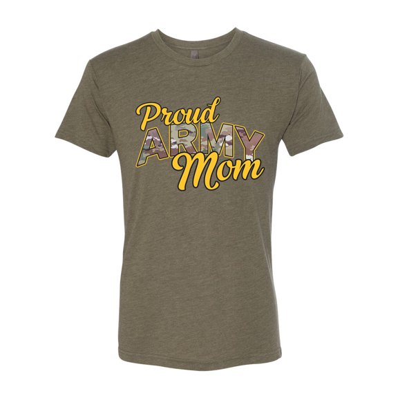 Wild Bobby U.S. Army Proud Mom Men Premium Tri Blend Tee
