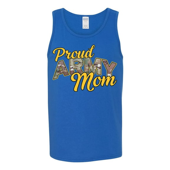 Wild Bobby U.S. Army Proud Mom Men Tank Top