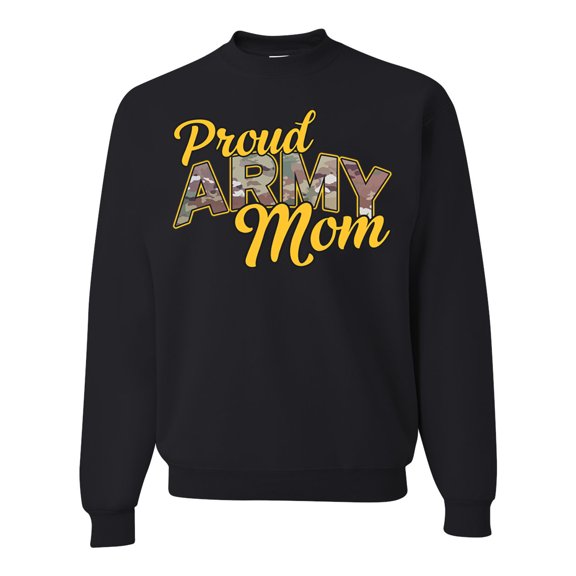 Wild Bobby U.S. Army Proud Mom Unisex Crewneck Sweatshirt