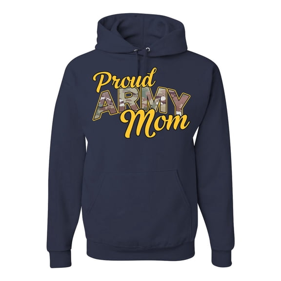 Wild Bobby U.S. Army Proud Mom Unisex Hoodie Sweatshirt