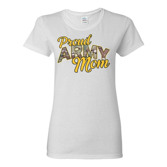 Wild Bobby U.S. Army Proud Mom Women Graphic Tee