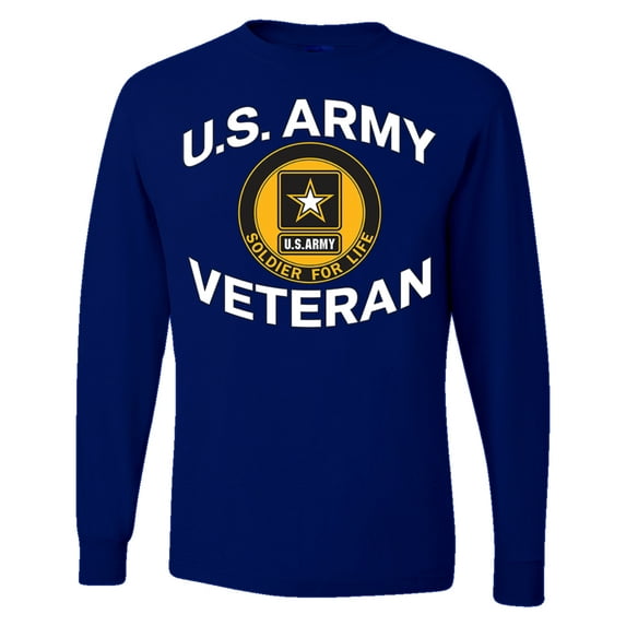 Wild Bobby U.S. Army Veteran Men Long Sleeve Shirt