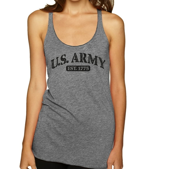 Wild Bobby U.S. Army Vintage 1775 Women Tri-Blend Racerback Tank Top