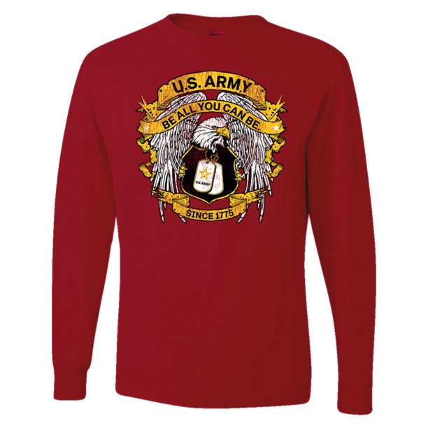 Wild Bobby US Army Be All You Can Be Since 1775 Men Long Sleeve