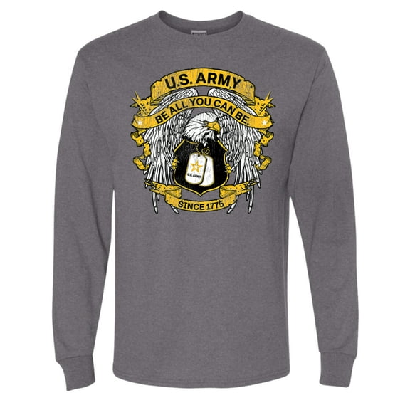 Wild Bobby US Army Be All You Can Be Since 1775 Men Long Sleeve Shirt