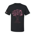 thumbnail image 1 of Wild Bobby US Flag Breast Cancer Awareness Pink Tree Words of Encouragement US Flag Breast Cancer Awareness Men Tee, Black, Small, 1 of 5
