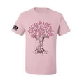 thumbnail image 1 of Wild Bobby US Flag Breast Cancer Awareness Pink Tree Words of Encouragement US Flag Breast Cancer Awareness Men Tee, Light Pink, Medium, 1 of 5