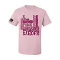 thumbnail image 1 of Wild Bobby US Flag Breast Cancer Awareness Words of Encouragement Distressed US Flag Breast Cancer Awareness Men Tee, Light Pink, Medium, 1 of 5