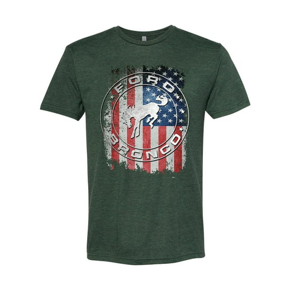 Wild Bobby US Flag Ford Bronco Men Premium Tri Blend Tee