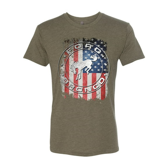 Wild Bobby US Flag Ford Bronco Men Premium Tri Blend Tee