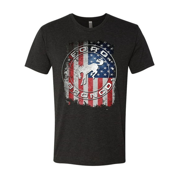 Wild Bobby US Flag Ford Bronco Men Premium Tri Blend Tee