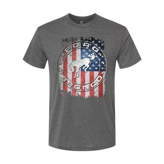 Wild Bobby US Flag Ford Bronco Men Premium Tri Blend Tee