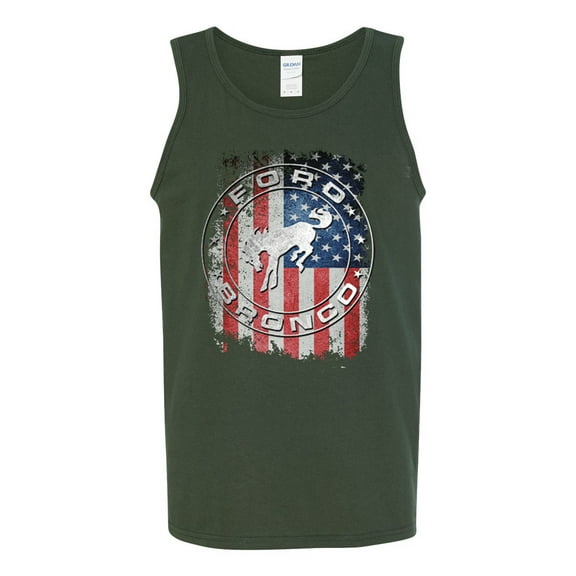 Wild Bobby US Flag Ford Bronco Men Tank Top