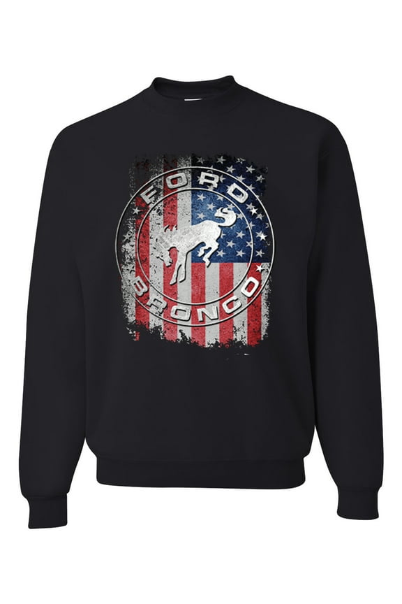 US Flag Ford Bronco Unisex Crewneck Sweatshirt